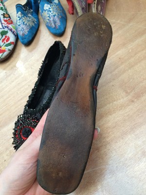 Lot 2077 - 19th Century and Later Shoes comprising a pair...
