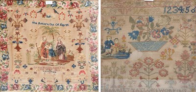 Lot 1018 - 19th Century Decorative Alphabet Sampler...
