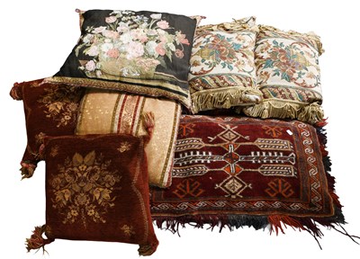 Lot 1317 - A Balisht (now as a cushion), the blood red...