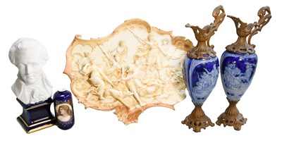 Lot 84 - A Minton White Glazed Porcelain Centrepiece,...