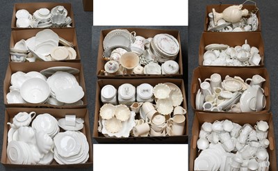 Lot 62 - A Large Collection of White Glazed Pottery and...