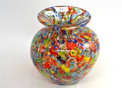 Lot 51 - A millefiori glass vase