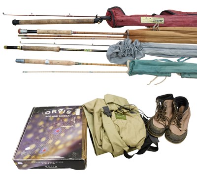 Lot 3025 - A Cummings Creswick 9'-6" Split Cane Fly Rod
