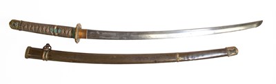 Lot 385 - A Second World War Japanese Shin Gunto Katana,...