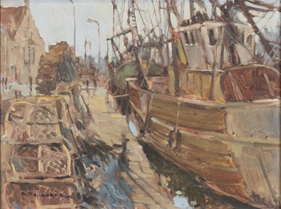Lot 1149 - David Jan Gardiner Curtis (b.1948) Moored...