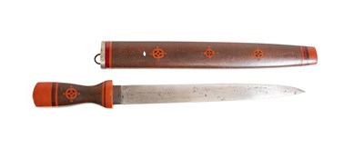 Lot 386 - A Japanese Tanto, with 25cm steel blade,...
