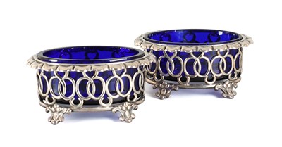 Lot 45 - A Pair of French Silver Salt-Cellars