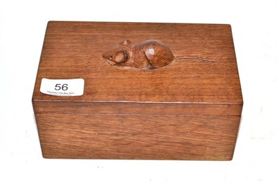 Lot 56 - A Mouseman box and cover