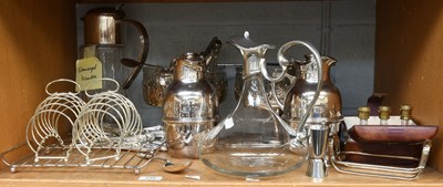 Lot 188 - A Collection of Assorted Silver Plate (one shelf)