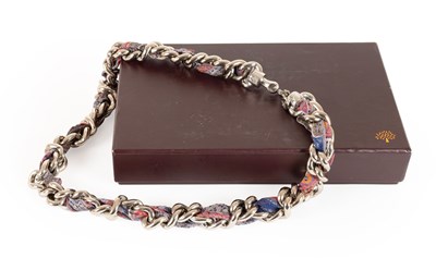 Lot 1014 - A Mulberry Braided Chain Link Necklace, with...