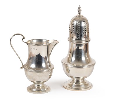Lot 12 - A George V Silver Cream-Jug and Sugar-Caster,...