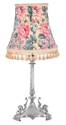 Lot 194 - A Victorian Silver Plate Candlestick,...