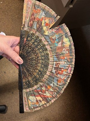 Lot 2076 - 18th Century 'The New Caricature Dance Fan For...