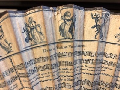 Lot 2076 - 18th Century 'The New Caricature Dance Fan For...