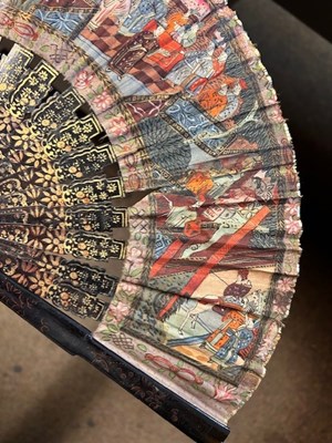 Lot 2076 - 18th Century 'The New Caricature Dance Fan For...