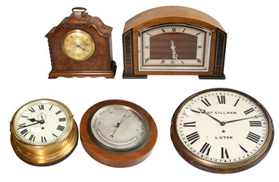 Lot 40 - An Ebonised Wall Timepiece, signed Wm Gillham,...