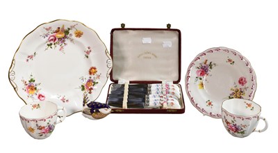 Lot 66 - Royal Crown Derby: Derby Posies tea set and...