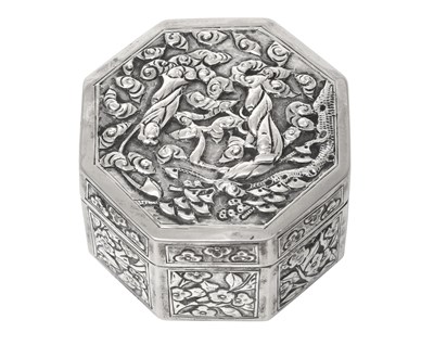 Lot 2080 - A Chinese Silver Box
