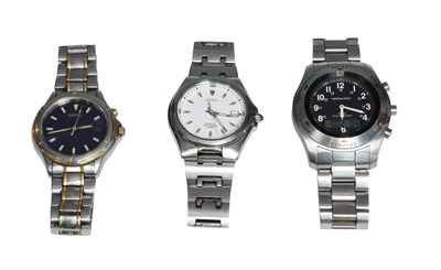 Lot 428 - A Stainless Steel Digital Display Hamilton...