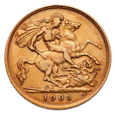 Lot 170 - Edward VII, Half Sovereign 1908; near very fine