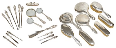 Lot 189 - A Collection of Assorted Silver-Mounted...