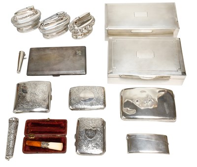 Lot 190 - A Collection of Assorted Silver and Silver...