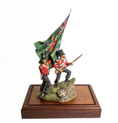 Lot 249 - A Figure Group "XIX REGT. OF FOOT THE GREEN...