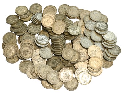 Lot 386 - Mixed Pre-1947 Shillings, 50% silver, mixed...
