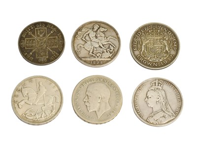 Lot 388 - Mixed British Crowns, to include: Victoria,...