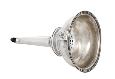 Lot 2026 - A George III Silver Wine-Funnel