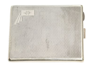 Lot 112 - A George V Silver Cigarette-Case, by Northern...