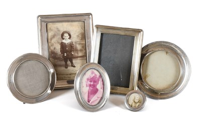 Lot 156 - Six Assorted Silver Photograph Frames, two...