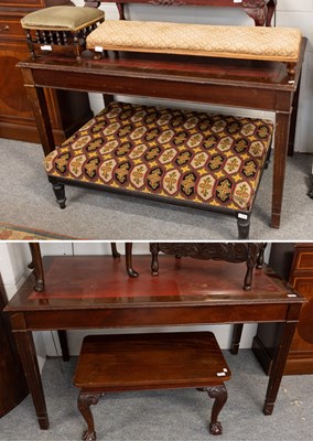 Lot 1422 - A Pair of Reproduction Mahogany Writing Tables,...