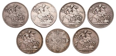 Lot 106 - Assorted UK Crowns, comprising: George IV,...