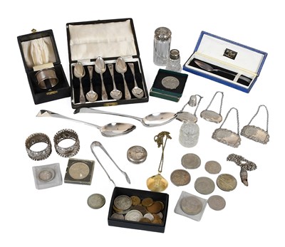 Lot 161 - A Collection of Assorted Silver and Silver...