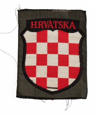 Lot 272 - A Second World War BeVo Hrvarska Armshield, as...