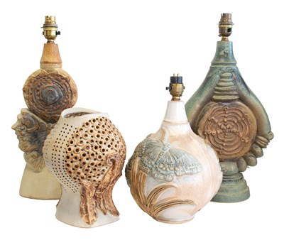 Lot 639 - Bernard Rooke (b.1938): A Stoneware Table Lamp,...