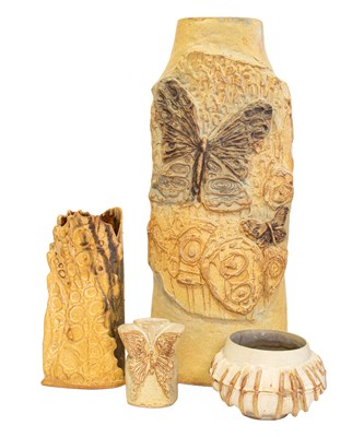 Lot 640 - Bernard Rooke (b.1938): A Tall Stoneware Vase,...