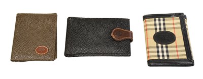 Lot 1022 - A Burberry Nova Check Wallet, with black...