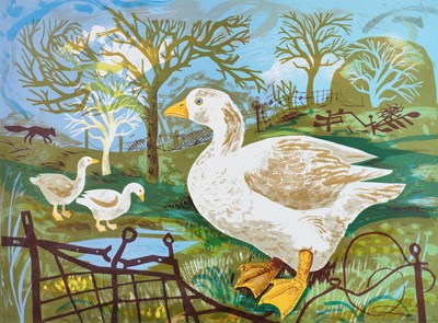 Lot 533 - Mark Hearld (b.1974) "Orchard Goose" Signed...