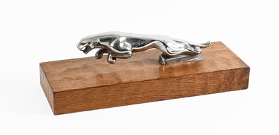 Lot 12 - A 1950's Jaguar Chromed Car Mascot, mounted on...