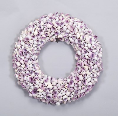 Lot 1247 - Conchology: A Circular Seashell Wall Hanging...