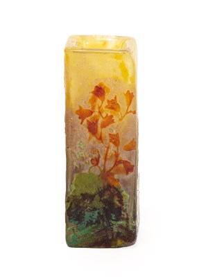Lot 643 - An Art Nouveau Daum Nancy Enamelled Cameo...