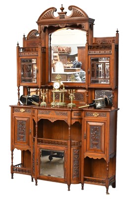 Lot 1168 - A Late Victorian Mirror Backed Breakfront...