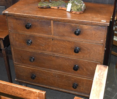 Lot 1309 - A Victorian Scumbled Pine Chest, straight...