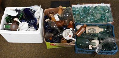Lot 388 - Bottles including: Poisons, ginger beers, inks,...