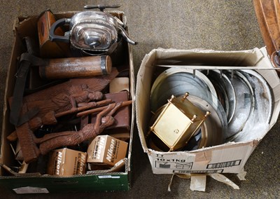 Lot 390 - Various Metal Wares, including clock dials,...