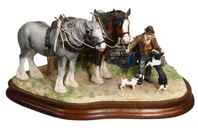 Lot 1038 - Border Fine Arts 'Homeward Bound' (Clydesdale...