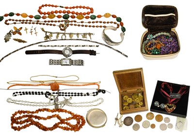 Lot 530 - A Quantity of Jewellery, comprising of a coral...