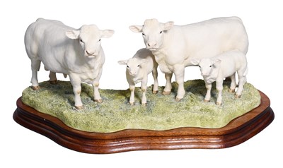 Lot 1061 - Border Fine Arts 'Charolais Family Group',...